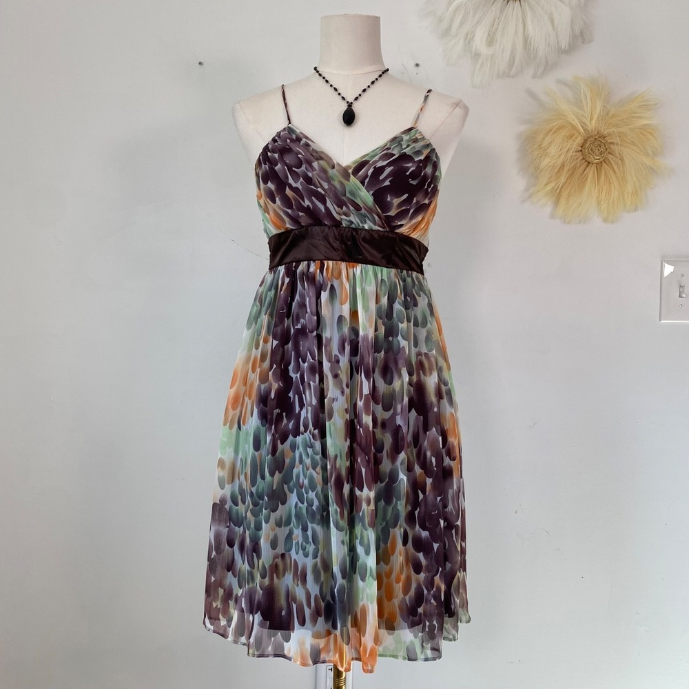 Vintage B Moss Womens Forest Fairy Babydoll Dress Size 4 Small Whimsigoth Y2K